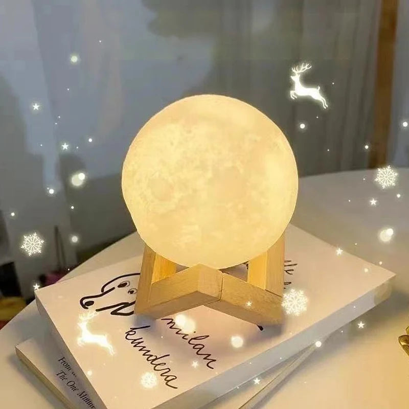 Lua Luminária Noturna Para Decoração de Casa