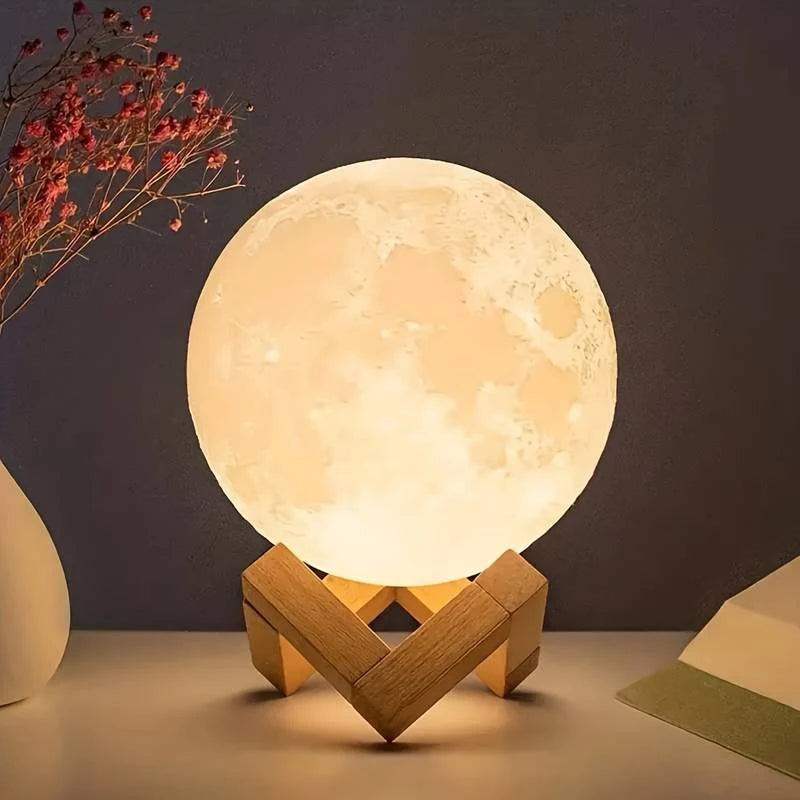 Lua Luminária Noturna Para Decoração de Casa